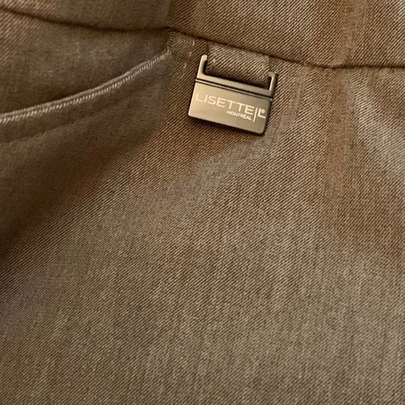 Womens Solid Magical Lycra True Straight Pants by Lisette L Montreal SIZE 2 - Picture 2 of 5